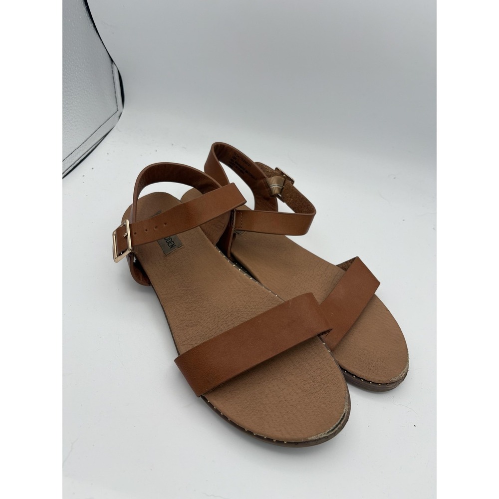 Steve Madden Shoes Womens Size 10 Brown Tesa Strappy Sandals Ankle Strap Flat